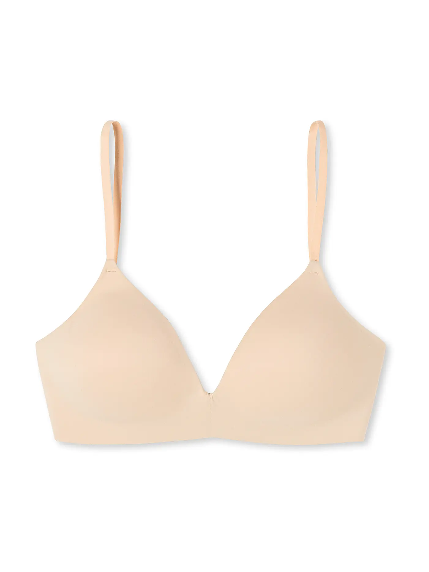 SCHIESSER | BH gepadded ohne Bügel " Invisible Soft " weiss | beige